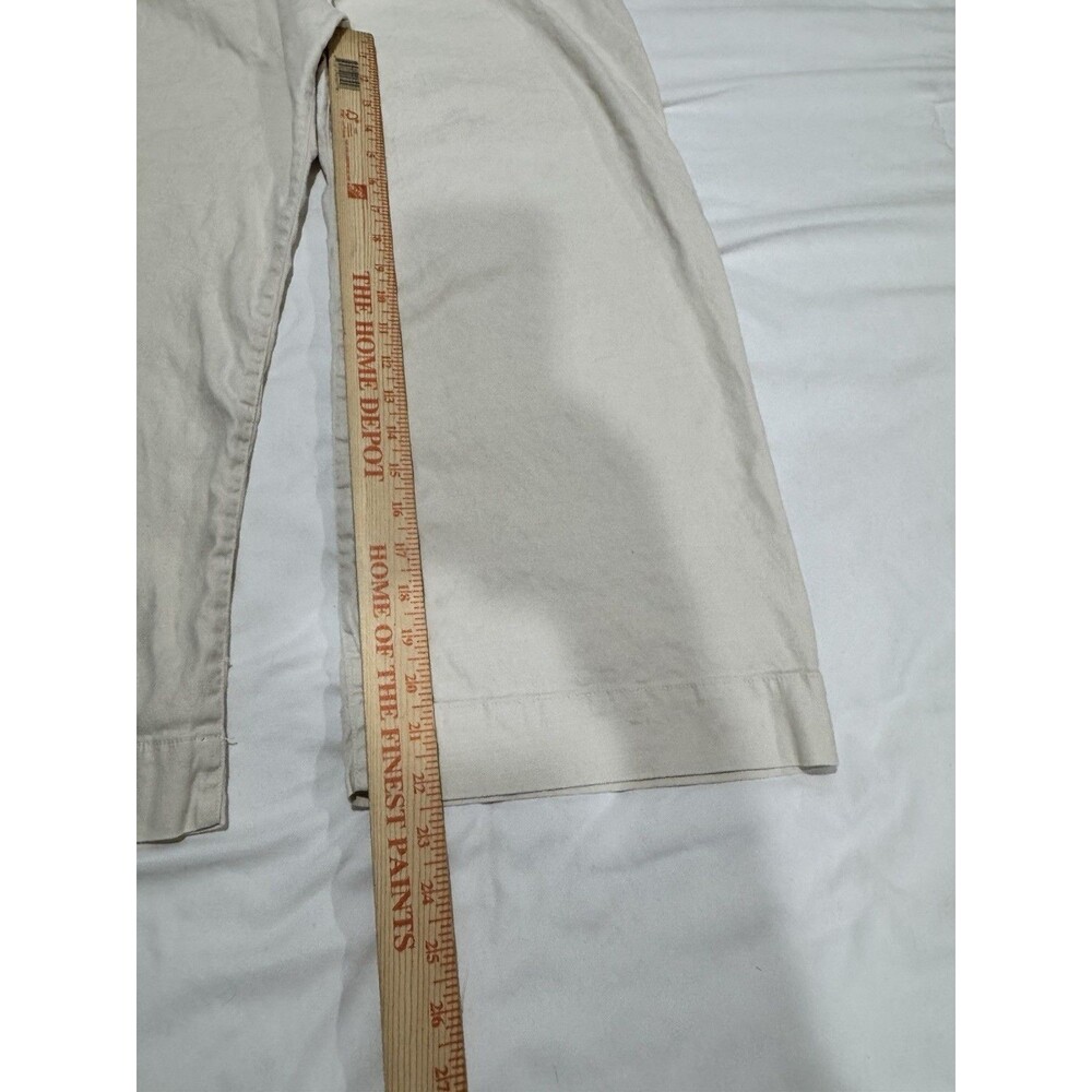 Maeve Colette Pants W 30P Linen Wide Leg Crop Cream Anthropologie - Picture 7 of 15
